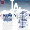 2024 National League Champions Los Angeles Dodgers NLCS MLB 3D T-Shirt – White