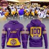 LSU Tigers Football 100 Years 1924-2024 Tiger Stadium Hoodie Longpant Cap – Purple