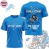 God First Family Second Then Detroit Lions 3D T-Shirt – Blue