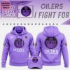 Edmonton Oilers NHL Hockey Fights Cancer Hoodie Long Pant Cap