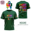 Miami Hurricanes Fight Cancer In All Color 3D T-Shirt – Green