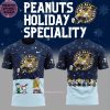 Green Bay Gamblers x Peanuts & Snoopy Holiday Speciality Limited Edition 3D T-Shirt