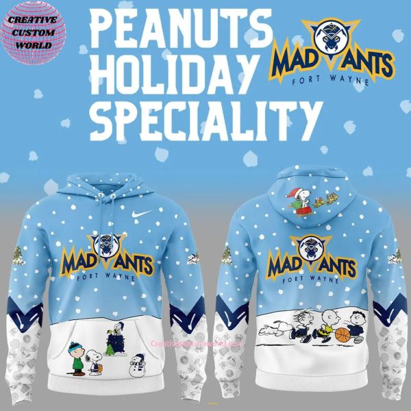 Fort Wayne Mad Ants NBA x Peanuts & Snoopy Holiday Hoodie Long Pants Cap