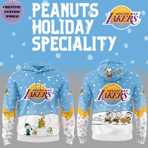 South Bay Lakers NBA x Peanuts & Snoopy Holiday Hoodie Long Pants Cap