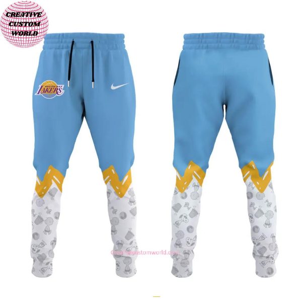 South Bay Lakers NBA x Peanuts & Snoopy Holiday Hoodie Long Pants Cap