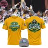 North Dakota State Bison NCAA 2024 National Champions Yellow Special New 3D T-Shirt