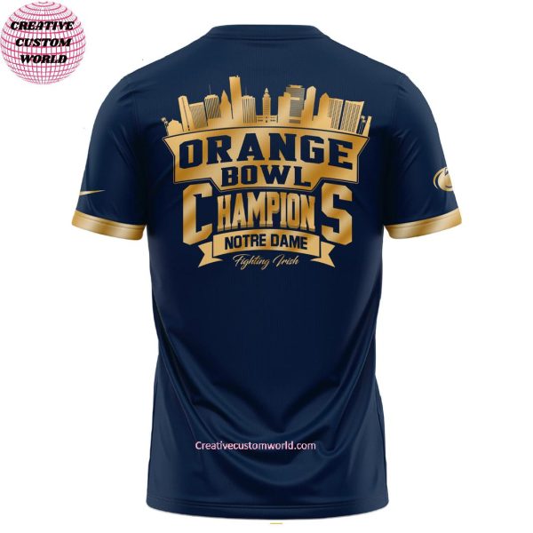 Notre Dame Football NCAA Orange Bowl Champions 2025 Limited Edition Special New 3D T-Shirt
