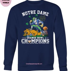 Notre Dame Fighting Irish Football Orange Bowl Champions 2025 Special New T Shirt 3 IWZ7t