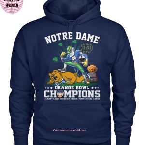 Notre Dame Fighting Irish Football Orange Bowl Champions 2025 Special New T Shirt 4 QEgX6