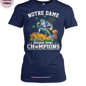 Notre Dame Fighting Irish Football Orange Bowl Champions 2025 Special New T Shirt 6 fOLoY