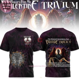 Bullet For My Valentine Trivium The Poisoned Ascendancy Tour 2025 3D T-Shirt