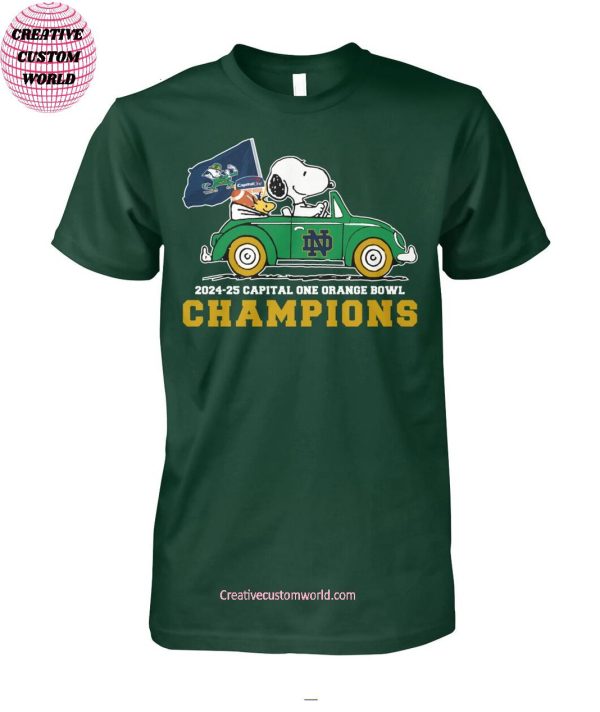 Notre Dame Fighting Irish 2024-25 Capital One Orange Bowl Champions T-Shirt