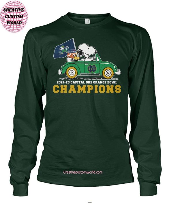 Notre Dame Fighting Irish 2024-25 Capital One Orange Bowl Champions T-Shirt