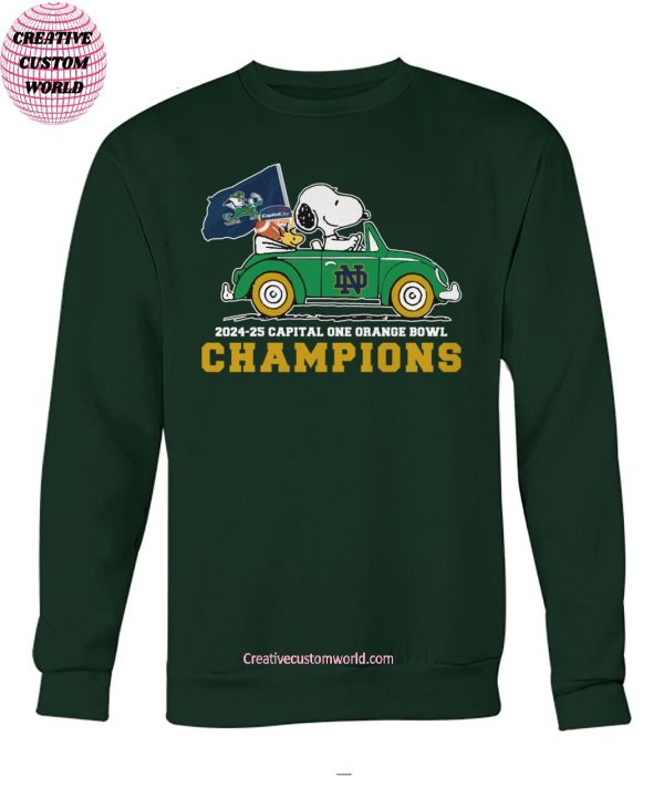 Notre Dame Fighting Irish 2024-25 Capital One Orange Bowl Champions T-Shirt