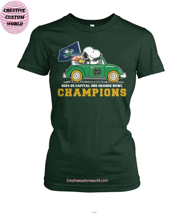Notre Dame Fighting Irish 2024-25 Capital One Orange Bowl Champions T-Shirt