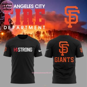 San Francisco Giants Los Angeles City Fire Department LAFD Strong Special New 3D T-Shirt
