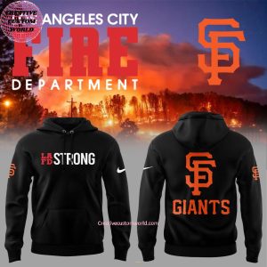 San Francisco Giants Los Angeles City Fire Department LAFD Strong Special New Hoodie Longpants Cap