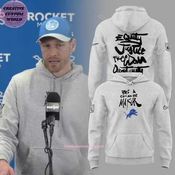Detroit Lions x Be A Change Maker For Fans 2025 Hoodie Longpants