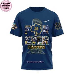 Notre Dame Football Forever Champions Faith Leads The Fighting Irish 2025 3D T Shirt 3 tWTT1