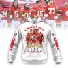 2025 Kansas City Chiefs 5X Super Bowl LIX Champions Back To Back To Back New Edition Hoodie Longpants – White